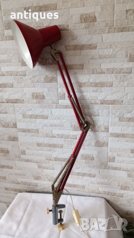 Индустриална сгъваема лампа - Българска - метална - №51, снимка 2 - Антикварни и старинни предмети - 42325311