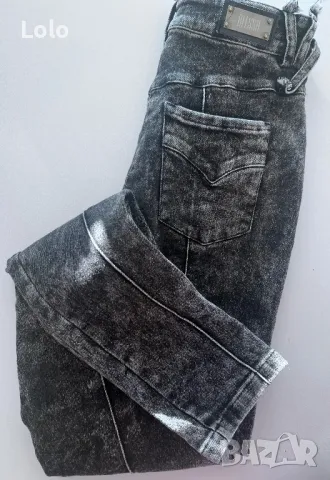 Страхотни Дънки М размер Alessa измито черно, снимка 3 - Дънки - 48720169