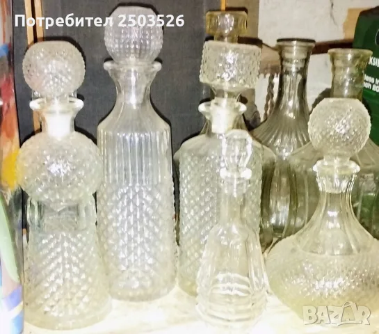 Стари кристални бутилки, снимка 12 - Колекции - 56131739