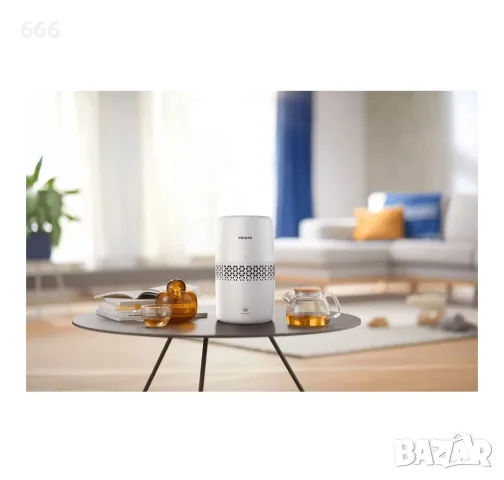 Овлажнител на въздух Philips Series 2000, NanoCloud, за помещения до 31 m2, Бял | HU2510/10, снимка 2 - Друга електроника - 56185747