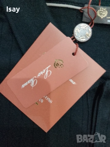 Мъжка тениска ЛОРО ПИАНА в черен цвят , снимка 5 - Тениски - 53838865