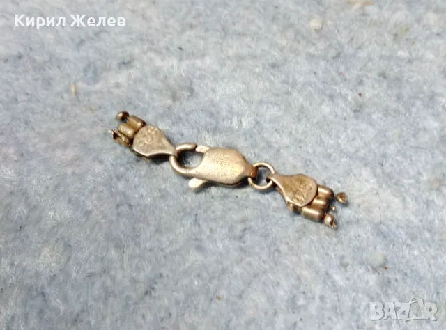 СТАРА МАРКОВА СРЕБЪРНА ЗАКОПЧАЛКА За КОЛИЕ ВЕРИЖКА ГРИВНА СРЕБРО 925 КАРАБИНКА За ЛАНЕЦ 49944, снимка 2 - Други - 49147816