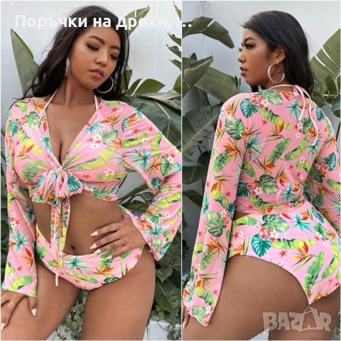 Голям размер бански с кимоно, снимка 1