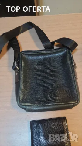 Petek 1855 Мъжки Портфейл Естествена Кожа с Чанта Petek, снимка 7 - Портфейли, портмонета - 48431191