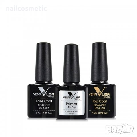 КОМПЛЕКТ 3 ЧАСТИ VENALISA- ОБЕЗМАСЛИТЕЛ, БАЗА , ТОП ГЕЛ, снимка 2 - Продукти за маникюр - 39317151