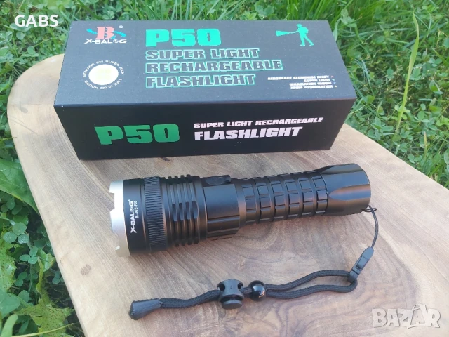 Мощен акумулаторен LED фенер Р50