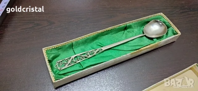 стара коктейлна лъжичка филигран , снимка 4 - Антикварни и старинни предмети - 48562086