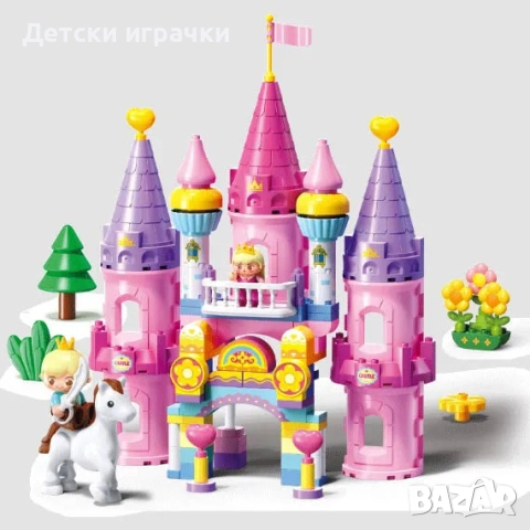 Конструктор Замъкът на мечтите на 115ч с големи части, Feelo, снимка 2 - Конструктори - 52657938