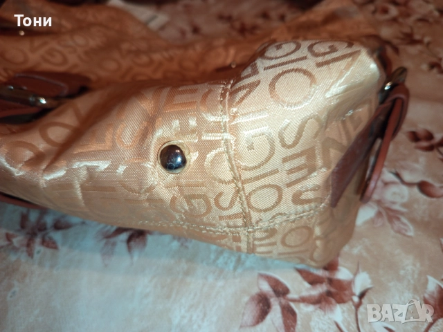 ARNALDO BASSINI Оригинал Нова Дамска Чанта от Естествена Кожа и Текстил с Етикет , снимка 4 - Чанти - 52418680