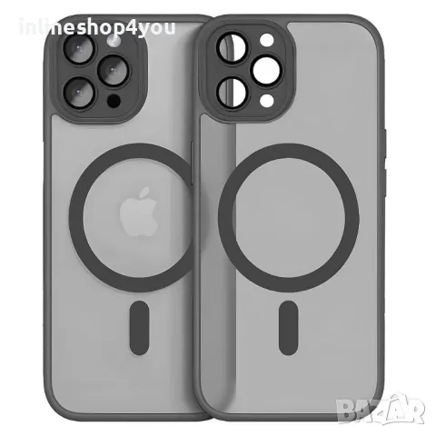 Матов MAGSAFE Кейс за Apple iPhone 16 Pro Max със защита на камерите, снимка 11 - Калъфи, кейсове - 47263120