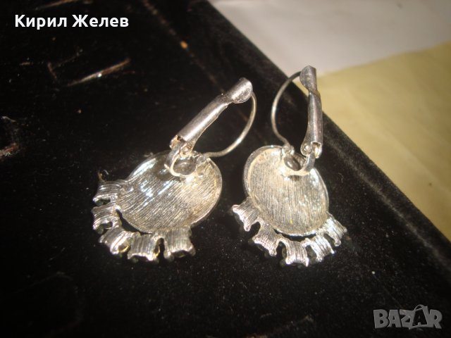 СРЕБРИСТИ СКЪПОЦЕННИ КРИСТАЛНИ ОБЕЦИ 24814, снимка 3 - Обеци - 34419684