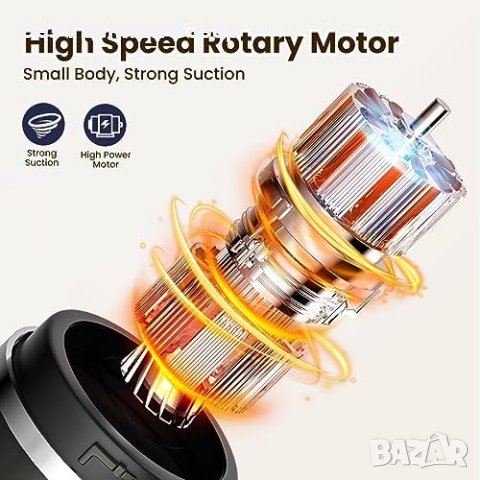 Нова Универсална Прахосмукачка Ръчен Вакуум 120W - Лек, Удобен, Мултифункционален, снимка 6 - Други - 44248198