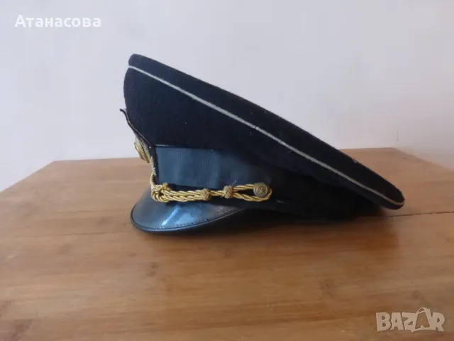Стара офицерска военноморска фуражка , снимка 3 - Антикварни и старинни предмети - 48647466