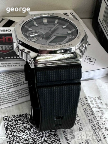 Часовник CASIO G-SHOCK GM-2100-1A, снимка 12 - Мъжки - 52884121