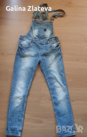 Дамски дънков гащиризон