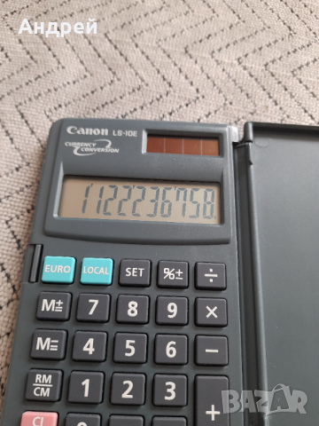 Стар калкулатор Canon LS-10E, снимка 5 - Други ценни предмети - 44656663