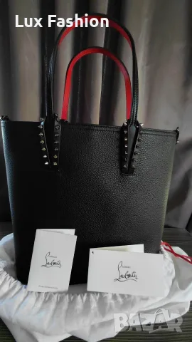 Оригинална чанта Christian Louboutin Cabata leather tote bag Намалена цена -47%