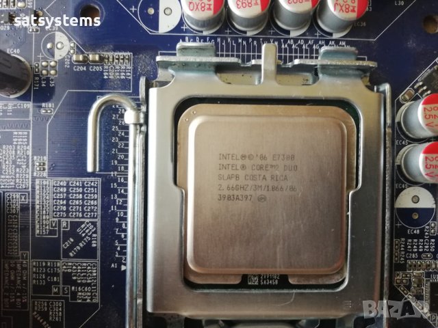 Дънна платка Foxconn G43MX Socket 775 +CPU, снимка 8 - Дънни платки - 41774838