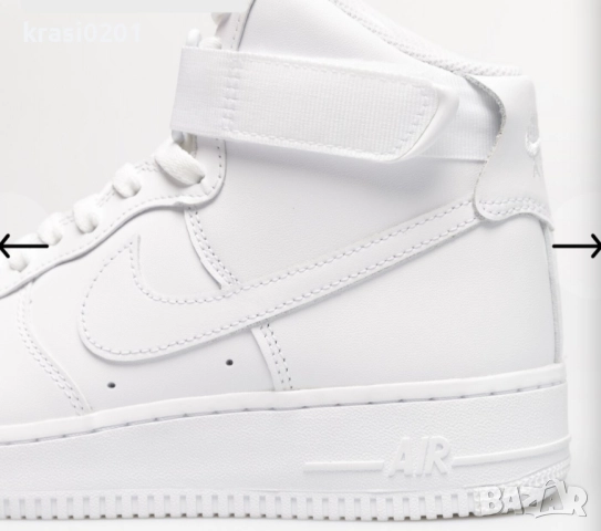 Оригинални кецове на Nike air force 1! Естествена кожа, 38, снимка 8 - Детски боти и ботуши - 51910319