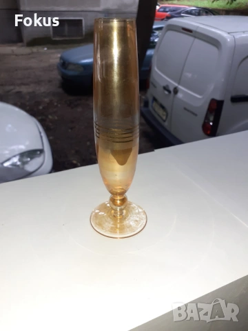 Вазичка - стъкло ваза, снимка 3 - Антикварни и старинни предмети - 53279200