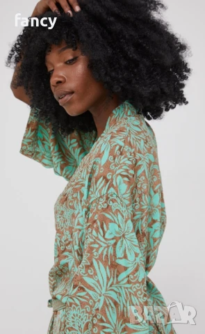 Дамски халат с коприна, снимка 4 - Палта, манта - 51086278