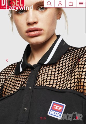 Мрежест тишърт Diesel, снимка 3 - Корсети, бюстиета, топове - 41964260