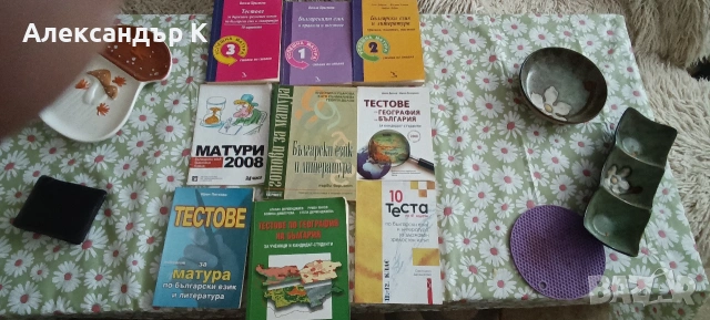 Помагала с тестове за матури по БЕЛ и География за 12 клас