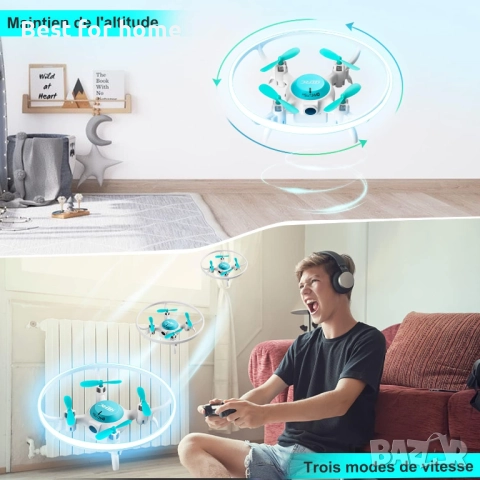 4DRC V5 Мини Дрон за Деца Хеликоптер с 2 Батерии, снимка 4 - Друга електроника - 52638671