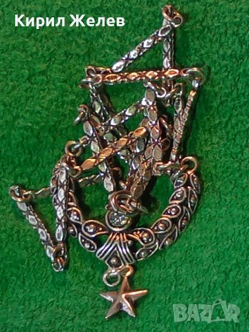 ПРЕВЪЗХОДНО СРЕБЪРНО ДИЗАЙНЕРСКИ АРТ МОДЕЛ КОЛИЕ ВИСОКА ПРОБА СРЕБРО с ЦИРКОН РЪЧНА ИЗРАБОТКА 36159, снимка 5 - Колиета, медальони, синджири - 39547567