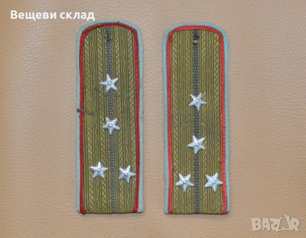 Строеви офицерски пагони капитан от Строителни войски