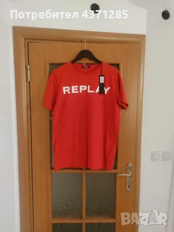 replay t-shirt(тениска размер L ), снимка 1 - Спортни дрехи, екипи - 48902318