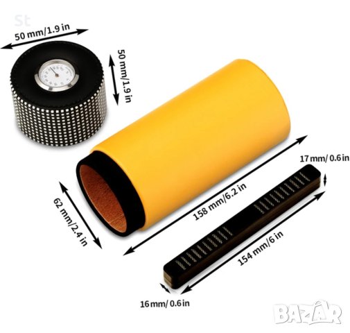 Кожена кутия за пури COHIBA кохиба хумидор, снимка 6 - Други - 42114308