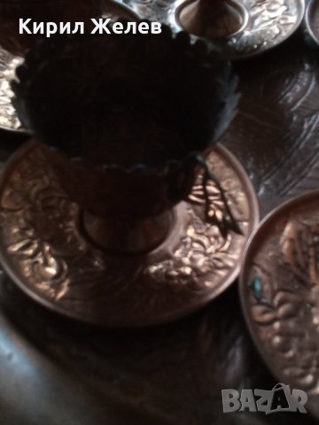Стар меден сервиз турски 504060, снимка 3 - Декорация за дома - 34304997