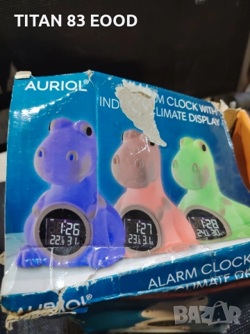 AURIOL® Будилник с индикатор за въздух в помещението (динозавър, снимка 2 - Друга електроника - 52803326