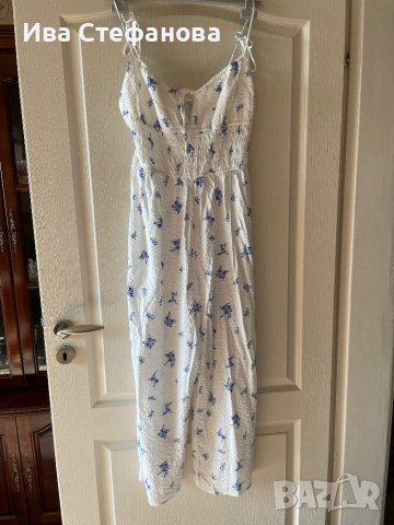 Бял спортно елегантен ежедневен гащеризон hm H&M , снимка 2 - Гащеризони - 41352234