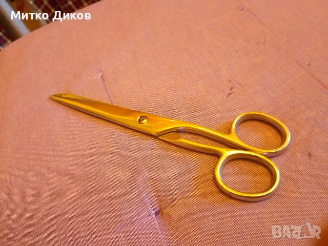 Metal iron sewing scissors vintage 30 s Germany 7.74 inch- 20 cm ножица Trusetal, снимка 3 - Други инструменти - 53493001