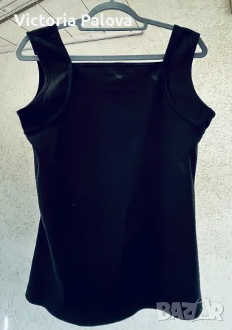 Черен памучен потник MINGEL ШВЕЦИЯ, снимка 4 - Потници - 47363494