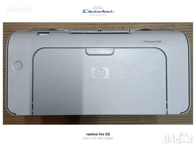 Лазерен принтер HP Laser Jet P1005, снимка 4 - Принтери, копири, скенери - 56121426
