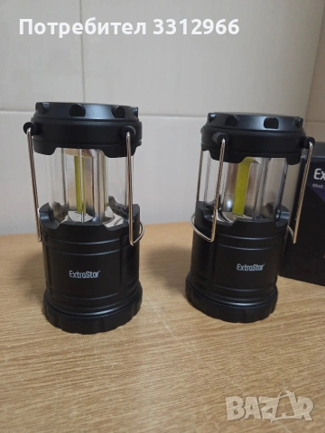 Чисто нов Комплект от 2 къмпинг лампи EXTRASTAR, снимка 2 - Други стоки за дома - 53657569