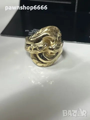 Златен пръстен 14 карата, снимка 3 - Пръстени - 48277467
