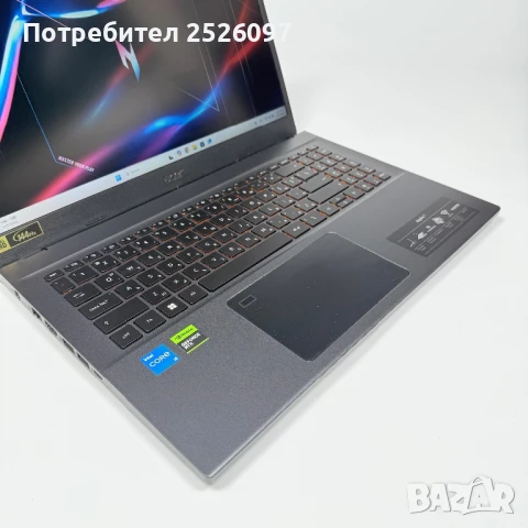 Гаранция Acer Aspire 7/15,6” 144Hz IPS/i5-12450H/RTX 2050/16GB/512GB, снимка 4 - Лаптопи за игри - 50726880