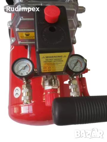 Компресор за въздух GREENYARD GY-AC24 - Резервоар 24 литра - 8 бара - 178 л/мин - 2 манометъра, снимка 11 - Компресори - 43183133