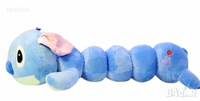 Играчка Стич Тип възглавница, Плюшена,Син, 57 см, снимка 1