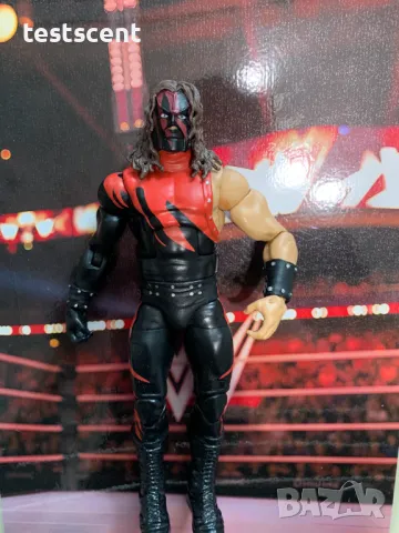 Екшън фигура WWE Kane The Big Red Machine Elite figure Кейн mattel wwe, снимка 4 - Колекции - 49511443