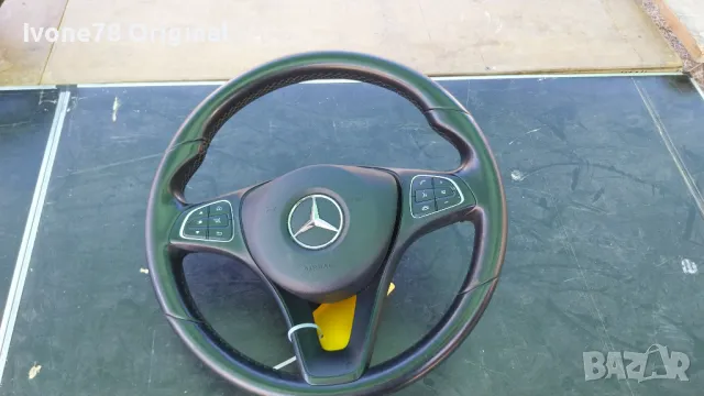 ПРОМОЦИЯ Трилъчев волан от естествена кожа за MERCEDES C, снимка 2 - Аксесоари и консумативи - 49519476