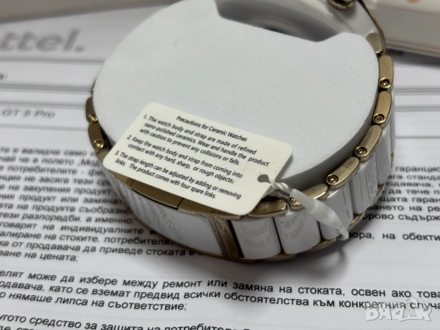 НОВ!!! Смарт часовник Huawei Watch GT5 Pro, 1.32'', 42 mm, Ceramic White, снимка 5 - Смарт часовници - 53009432