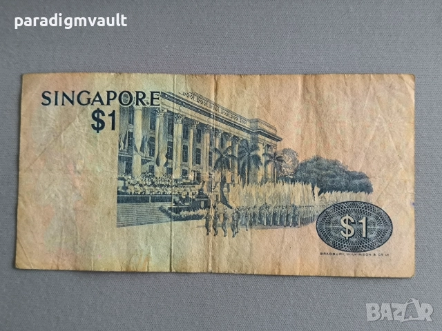 Банкнота - Сингапур - 1 долар | 1976г., снимка 2 - Нумизматика и бонистика - 52778046