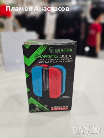 Зарядна станция за Switch Battletron гейм контролери — за Joy-Con (до 4 броя), снимка 5 - Аксесоари - 52973423