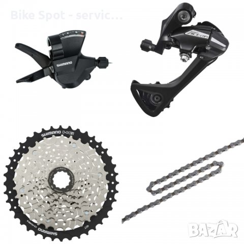 8sp 11-40t Shimano Up-kit group set монтаж скорости