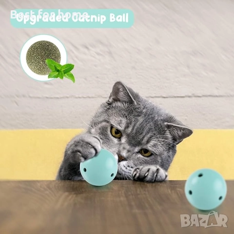 Интерактивна играчка за котки, произволно въртяща се с LED светлини , снимка 6 - За котки - 52963622